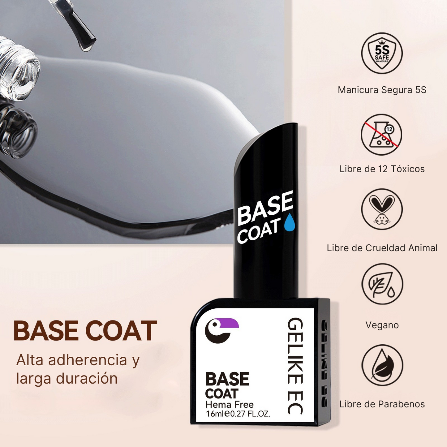 Base Coat NO HEMA (Base Vitaminada)