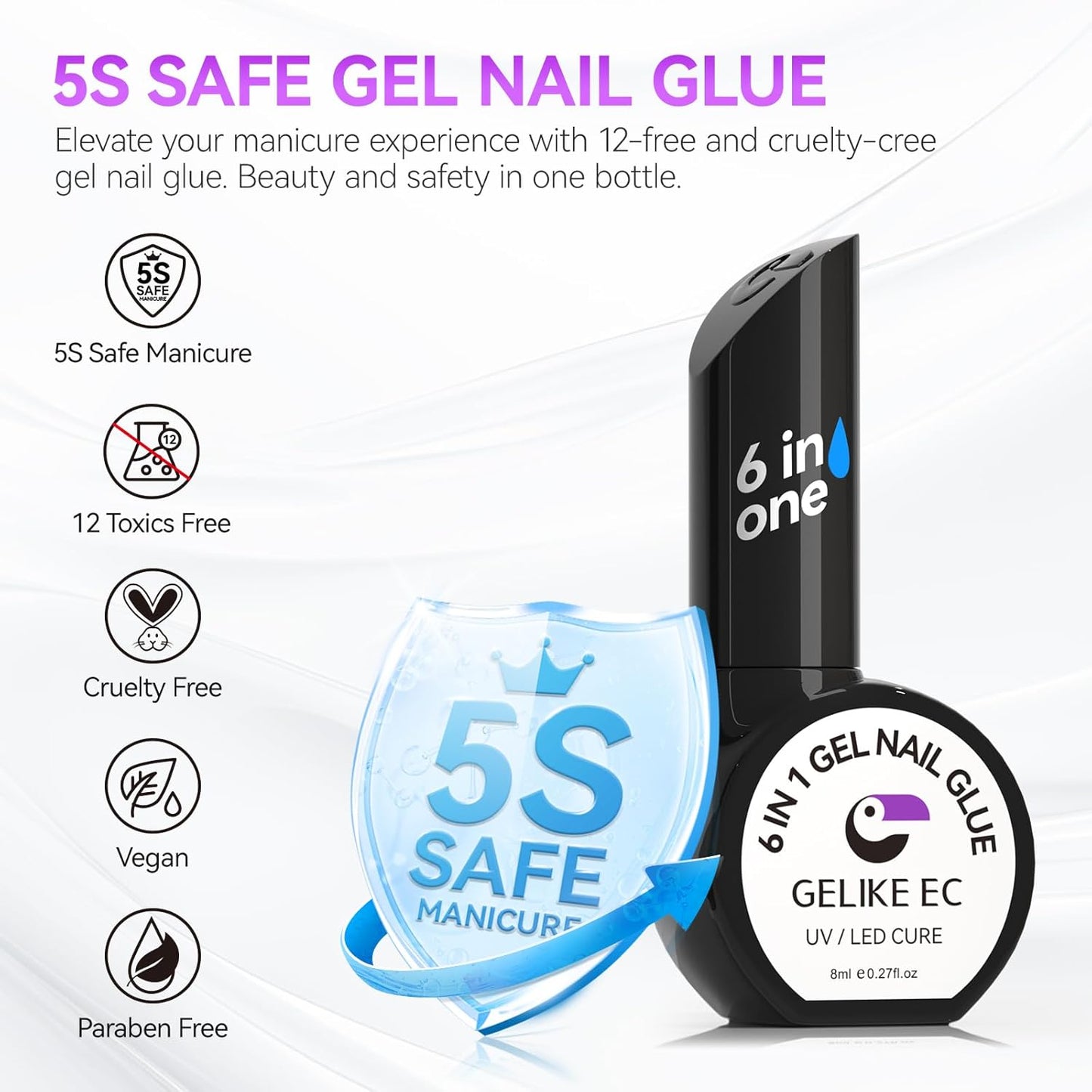 Glue Gel 6 en 1 con Color (Calcio)