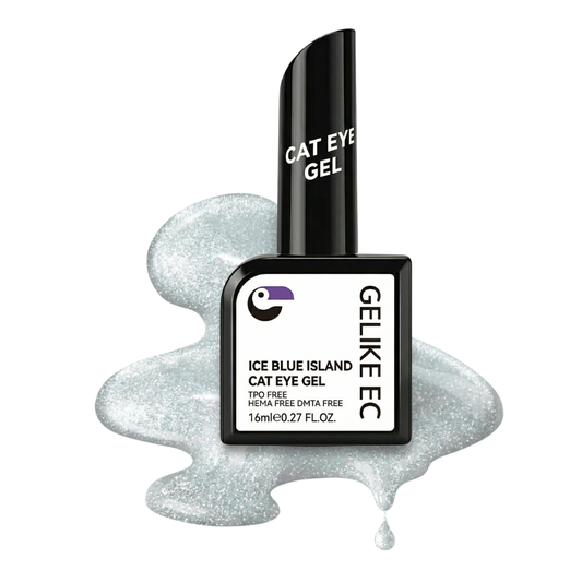 Ice Blue Island Cat Eye Gel