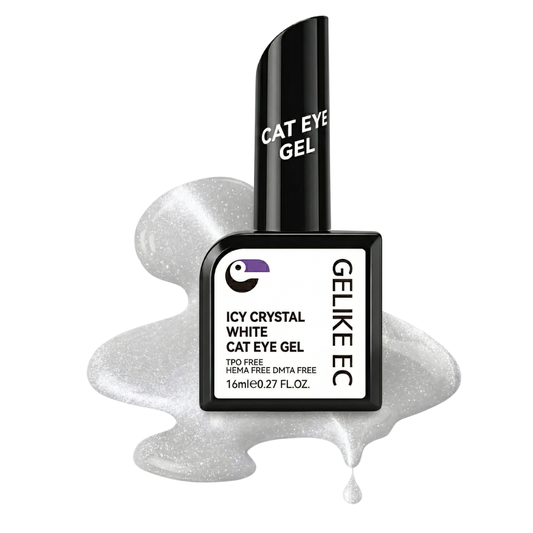 Icy Crystal White Cat Eye Gel